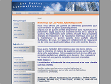 Tablet Screenshot of lesportesautomatiquesdm.com
